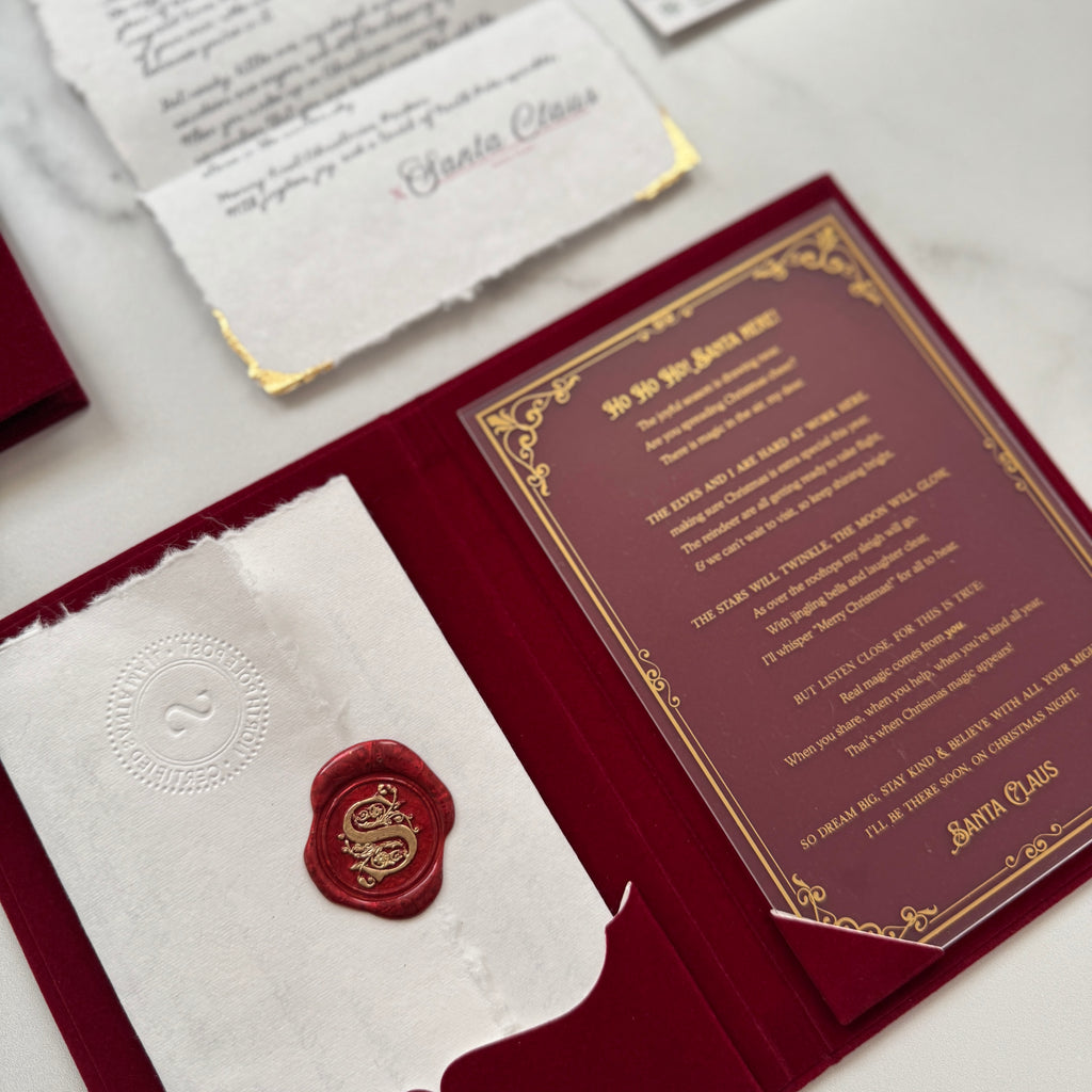 Red Velvet Personalized Booklet & Letter From Santa