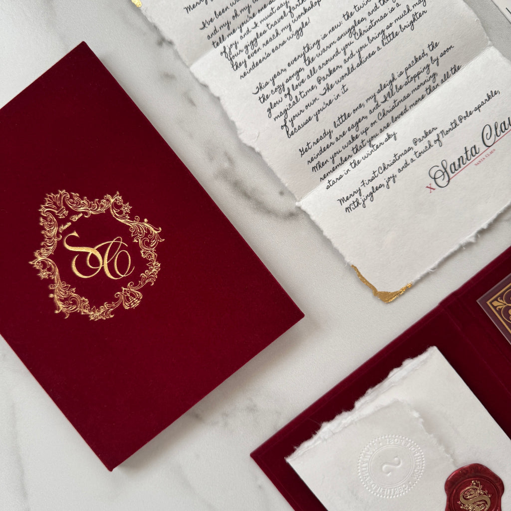 Red Velvet Personalized Booklet & Letter From Santa