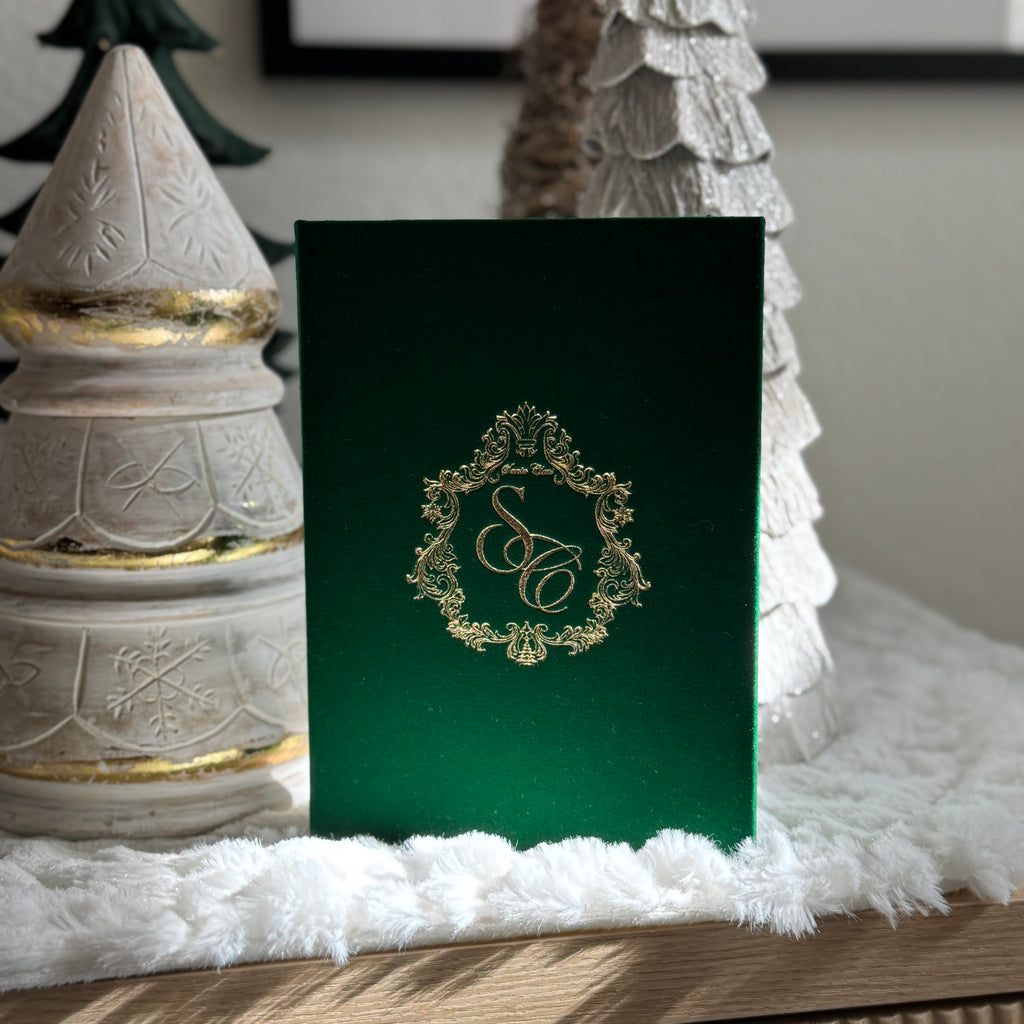 Green Velvet Personalized Booklet & Letter From Santa