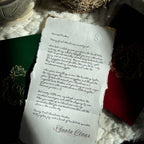 Green Velvet Personalized Booklet & Letter From Santa