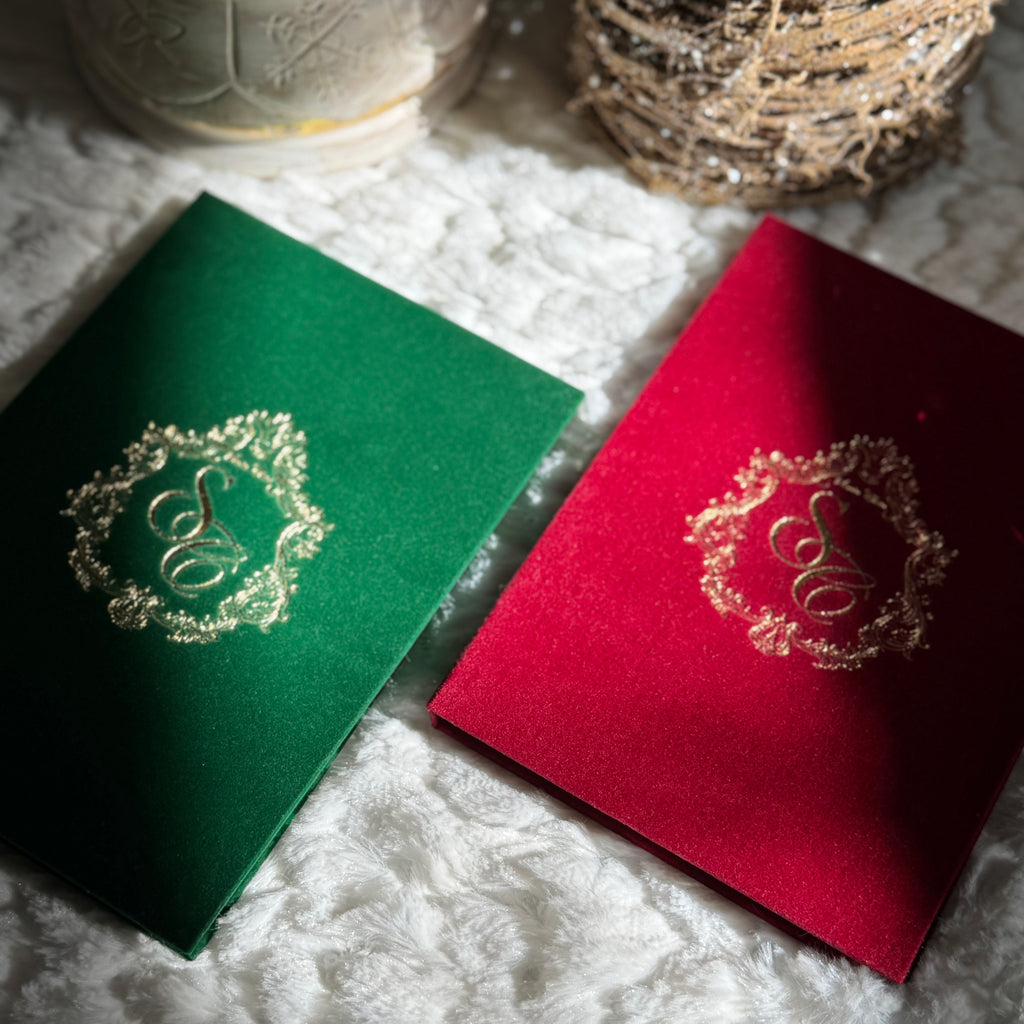 Green Velvet Personalized Booklet & Letter From Santa