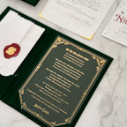 Green Velvet Personalized Booklet & Letter From Santa