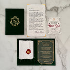 Green Velvet Personalized Booklet & Letter From Santa